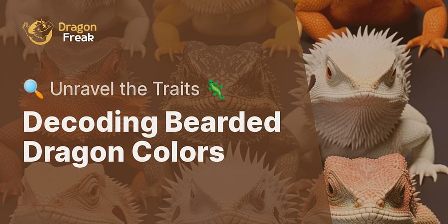 Decoding Bearded Dragon Colors - 🔍 Unravel the Traits 🦎